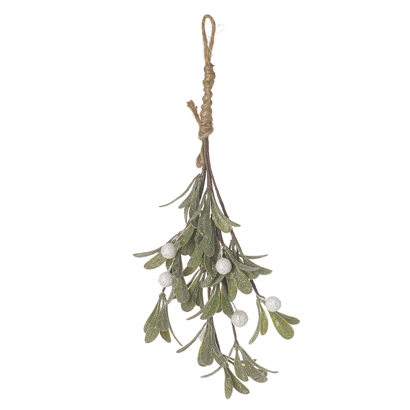 Hanging Mistletoe Bunch Christmas Decoration by Heaven Sends<br><br> Create the ultimate Christmas tradition with this beautiful Hanging Mistletoe Bunch by Heaven Sends. This generous artificial spray captures all the romance of real mistletoe in a lush cascading design that brings instant festive magic to any doorway archway or ceiling hook.